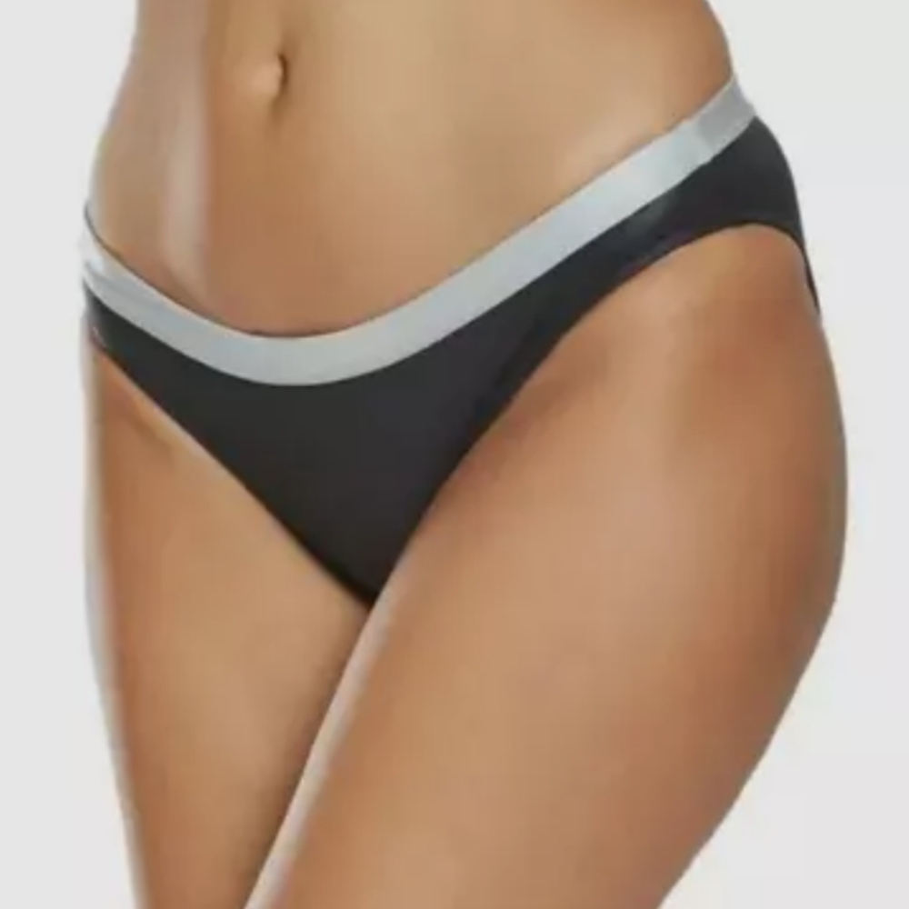Nike -- Women's Bikini Bottoms Flash Sport Adjustable Swimsuit BLUE/SILVER